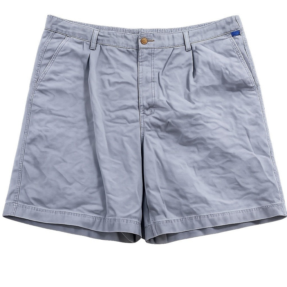 Kahala Shorts Mens  42 Flat Front Chino Preppy Casual Cotton LOT 2 Gray